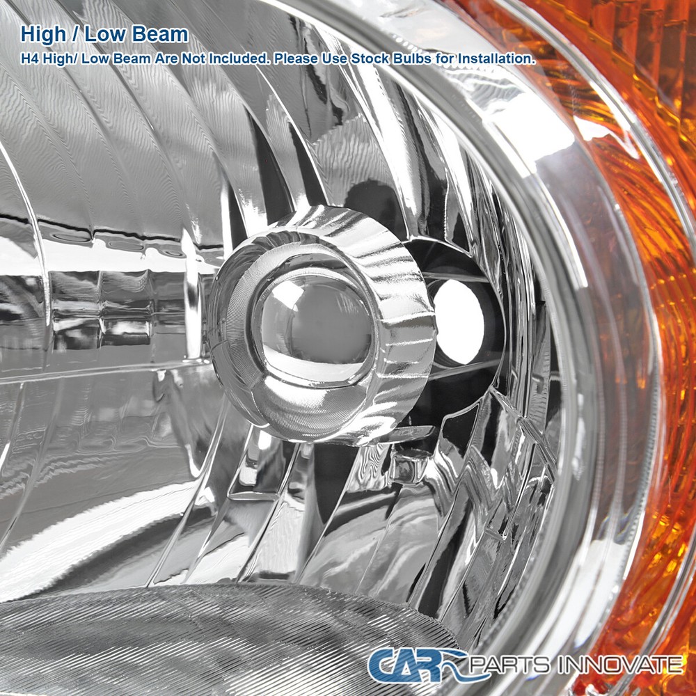 Fits 2003-2008 Honda Element Clear Headlights Left+Right Pair Assembly 03-08