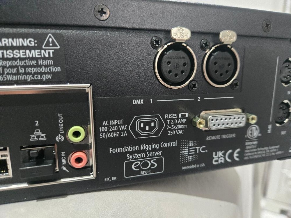 ETC FOUNDATIONS RIGGING SERVER ION STAGE CONTROL CONTROLLERS FREE WORLDWIDE SHIP