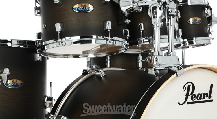 Pearl Decade Maple 7-piece Shell Pack - 22" Kick - Satin Blackburst