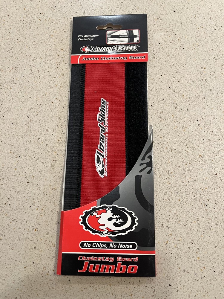 Lizard Skins  Jumbo Chainstay Guard - Red