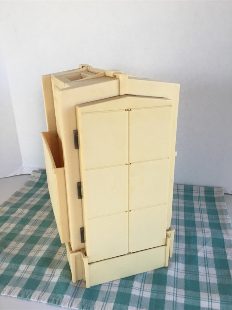 Vintage Sewing Box Caddy 1983 Folding 50 Spool Thread Bobbin Organizer EUC