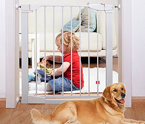 4Pcs Universal Baby Gate Threaded Spindle Rod, M8 Medium (12cm x 20cm), White