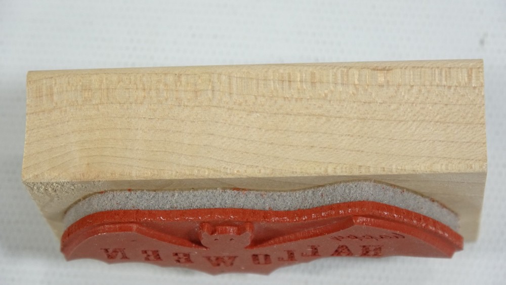 Memory Box Halloween Bat Mounted Rubber Stamp B1887