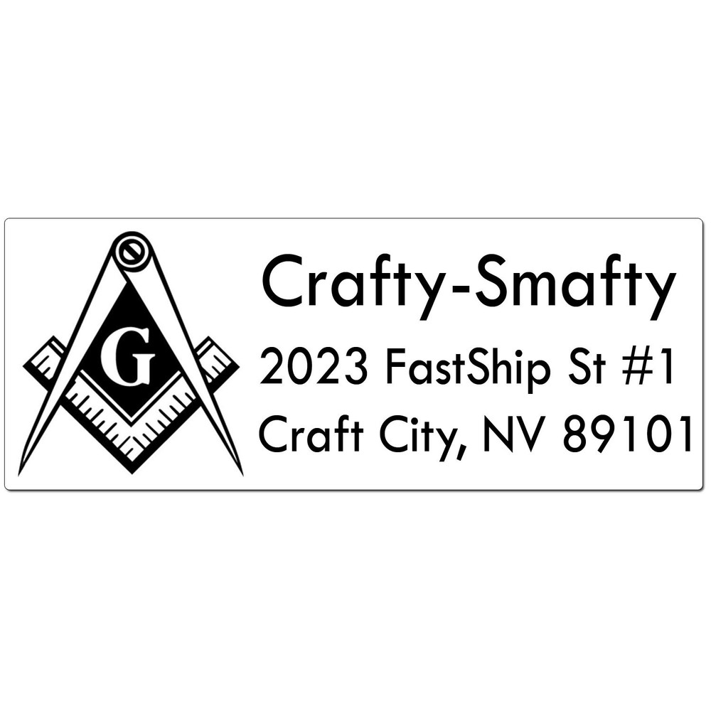 30 Freemason Masonic Temple Personalized Return Address Labels