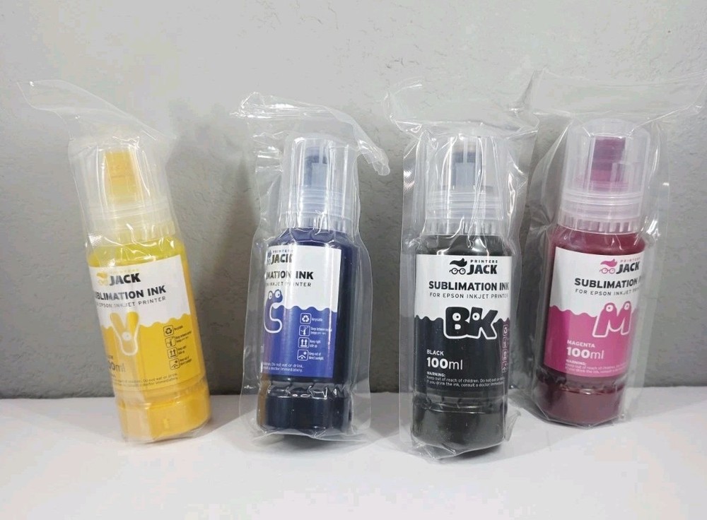 Printers Jack Sublimation Ink Auto Refilled bottles work with Epson Ecotank