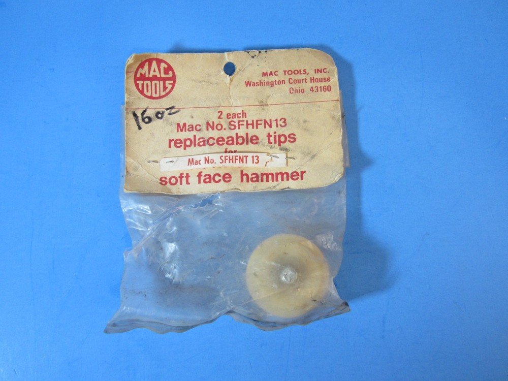 MAC TOOLS SFHFNT13, White replacement end 1-each for 16oz soft blow hammer
