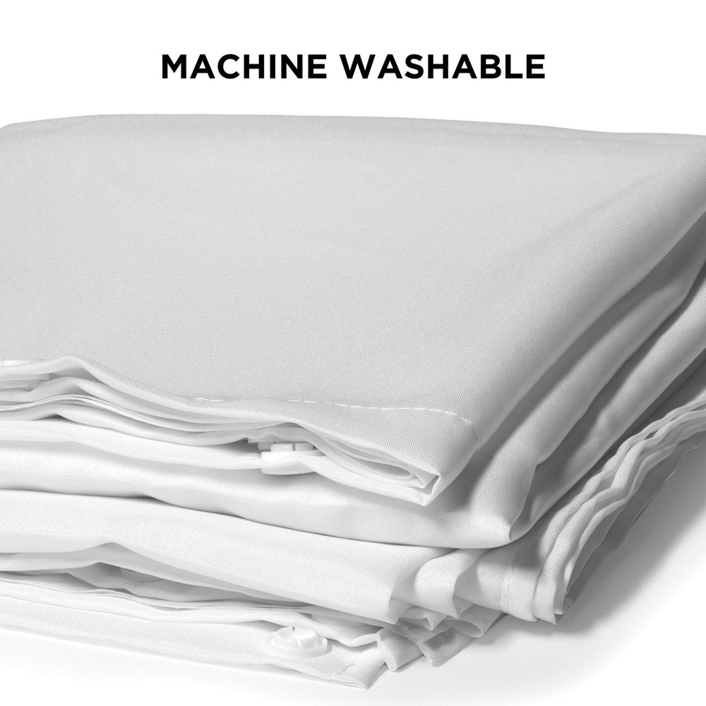 Hookless It's A Snap! Polyester Fabric Snap-In Replacement Shower Curtain Lin...