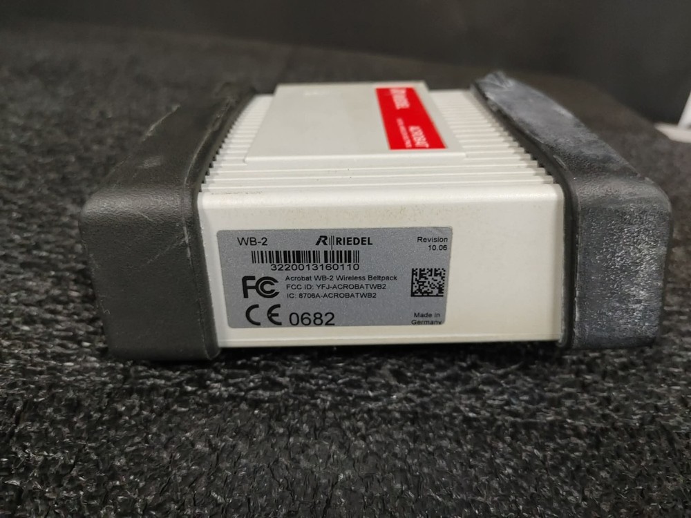 Riedel WB-2 Acrobat Digital Wireless Intercom Wireless Beltpack Headset Station