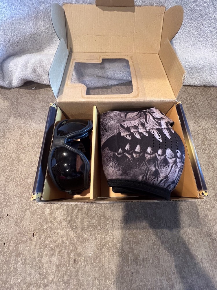 Paintball Crosman Elite ForceFlex Goggles &Half Predator Mask Game Face Airsoft