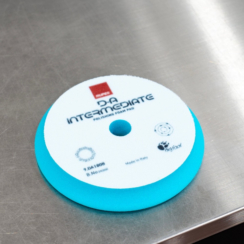 7" Rupes DA Intermediate Foam Pad Aqua | For 6" Backing Plate