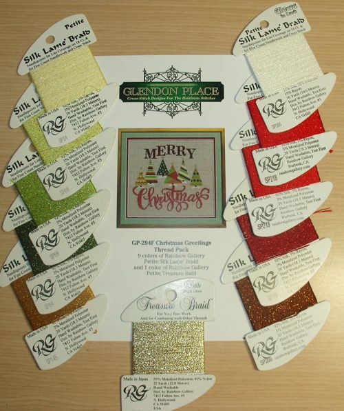Glendon Place Christmas Greetings GP-294F Thread Pack