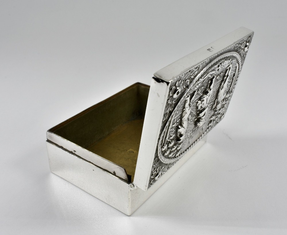 Antique Victorian Solid Silver Trinket/Snuff Box, (Deakin & Francis, 1901)