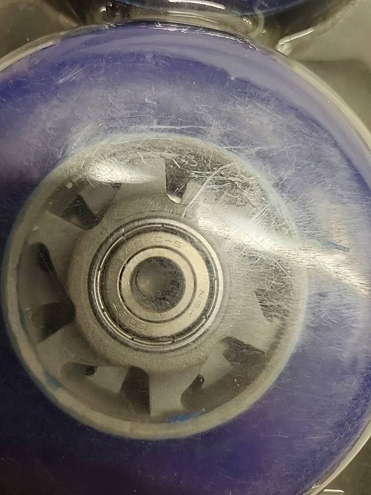 Two Replacement WHEELS For SCOOTER 100mm ABEC 5 bearings