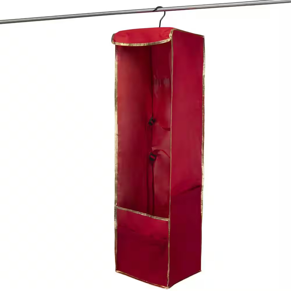 Hanging Polyester Holiday Gift Wrap Organizer