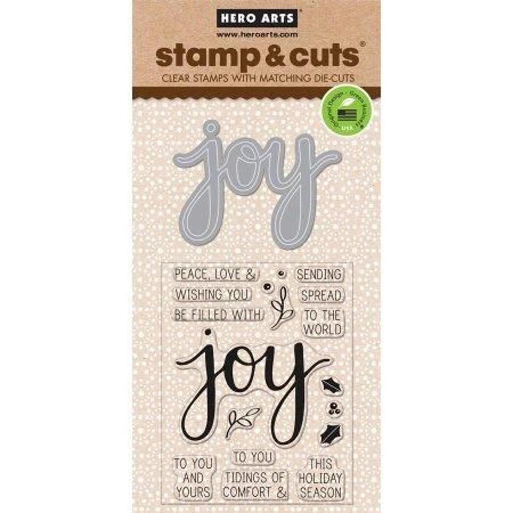DC169 Hero Arts Stamp & Cuts Joy