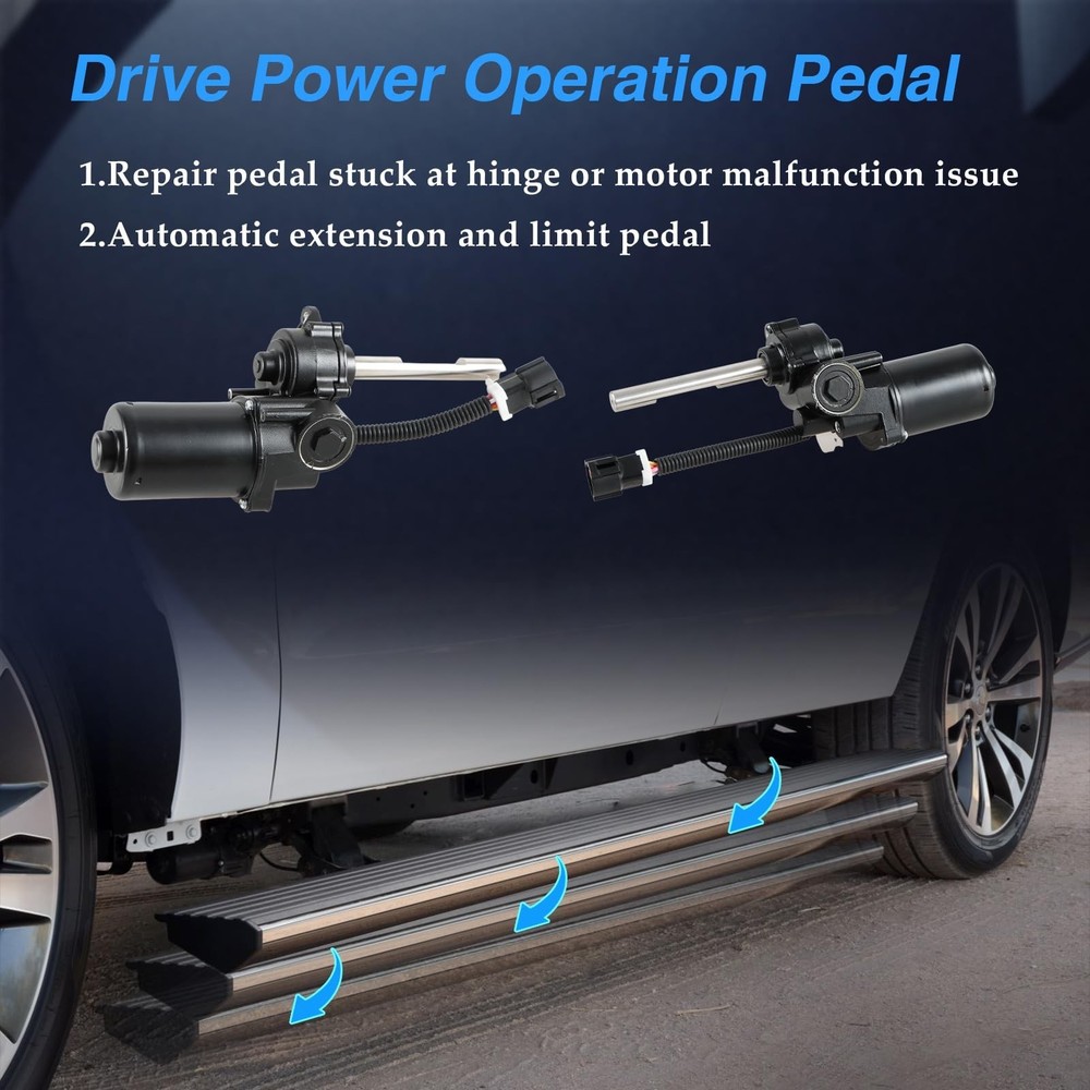 Power Running Board Motor Front Left Driver Side & Right Passenger Side Compa...