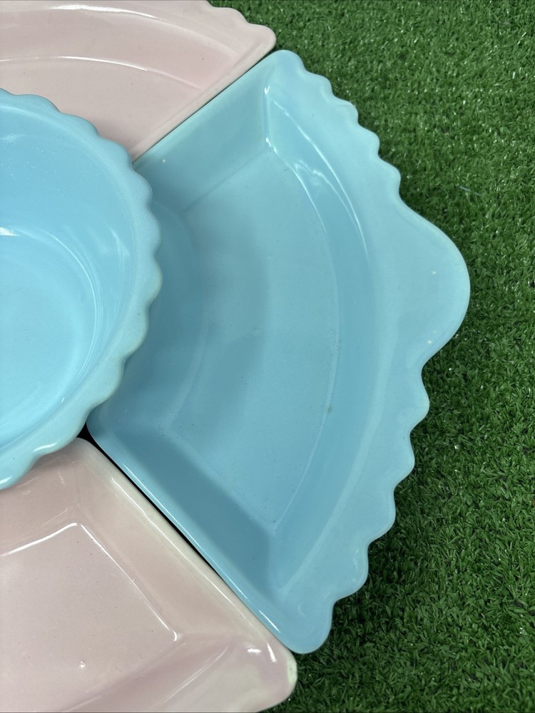 Vintage Hulls Pottery Lazy Susan