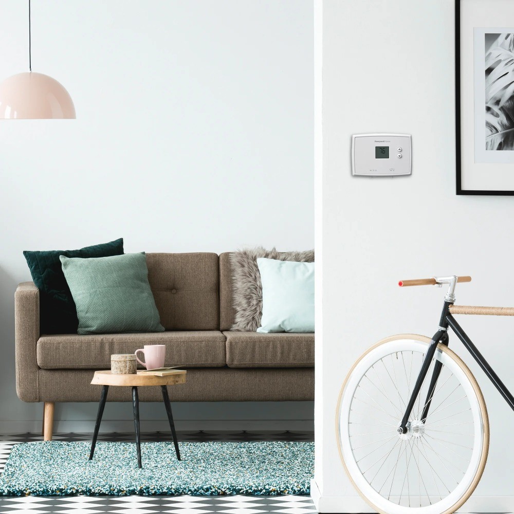 Non-Programmable Thermostat White Manual Home Temperature Control