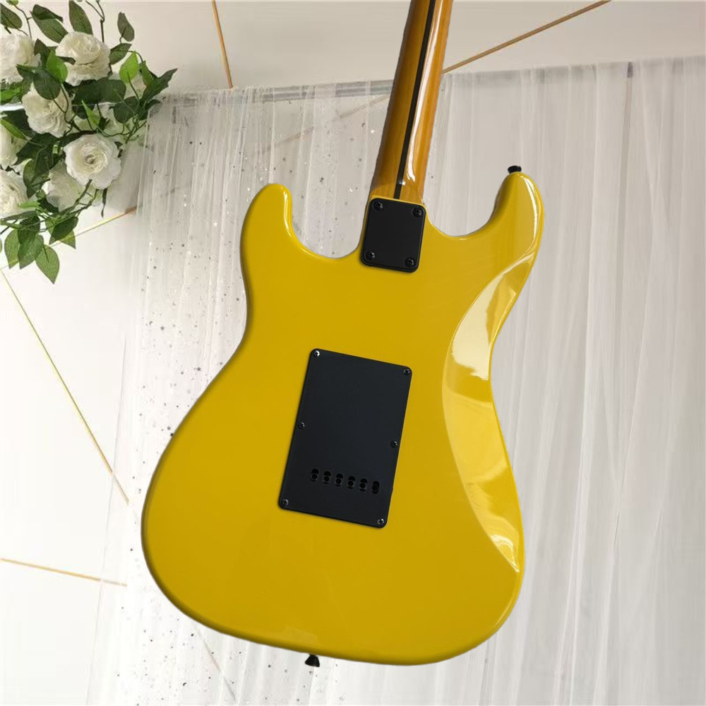 エレキギター、新品、色黄色、送料無料、空輸、高品質、音質優美、6弦
