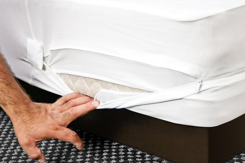 Box Spring Zippered Encasement Bed Bug Proof Matress Protector Bedding Polyester