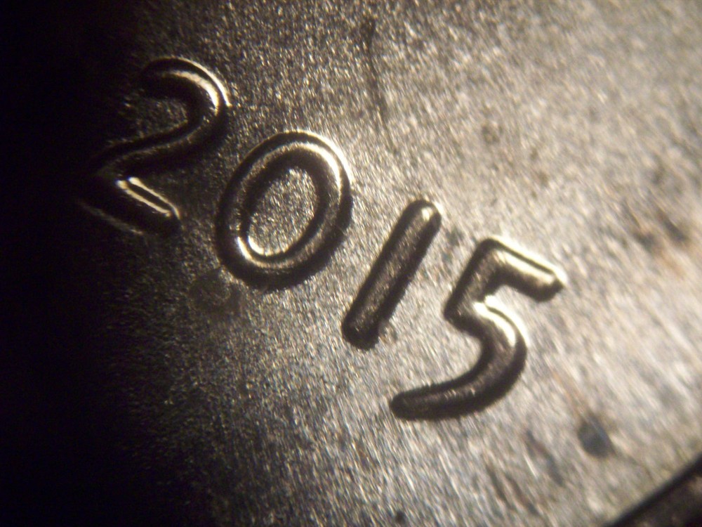 2015 P wddo 011 Doubled die OBV Lincoln error BU