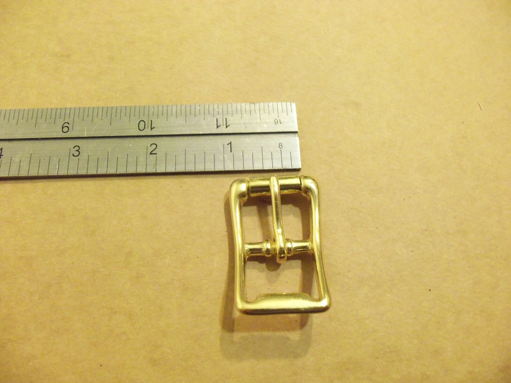 3/4" Solid Brass Middle Bar Roller Buckle (Pack Of 5)
