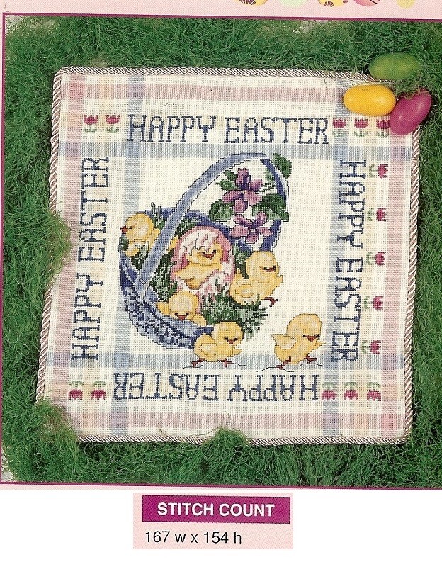 HAPPY EASTER    -     CROSS STITCH    PATTERN     HM-WUV