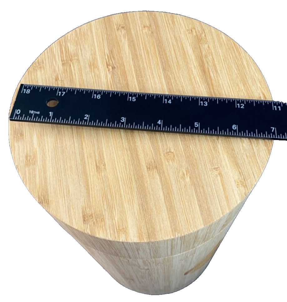 Bamboo Container & Lid Large Rare! Eco Water Urn Bamboo Container Only!