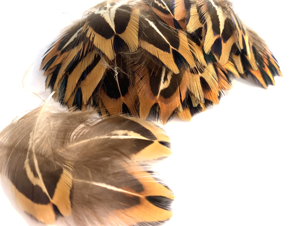 50pcs Natural 3-4cm Real Pheasant Plumage Feathers DIY Craft Boho Bulk Macrame