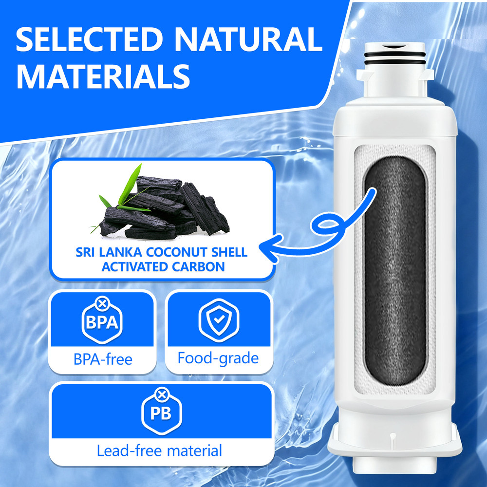 4 Pack For Samsung DA97-17376B HAF-QIN/EXP Refrigerator Water Filter Replacement