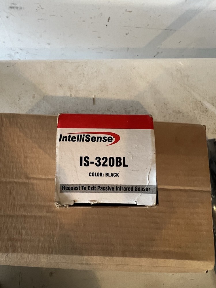 Intellisense IS320BL RTE Request-To-Exit PIR Sensor Black New In Box