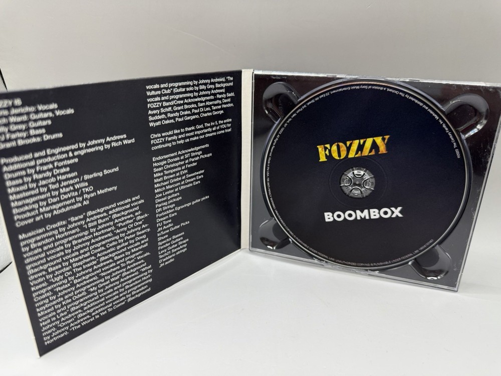 Fozzy Boombox Signed CD Autograph