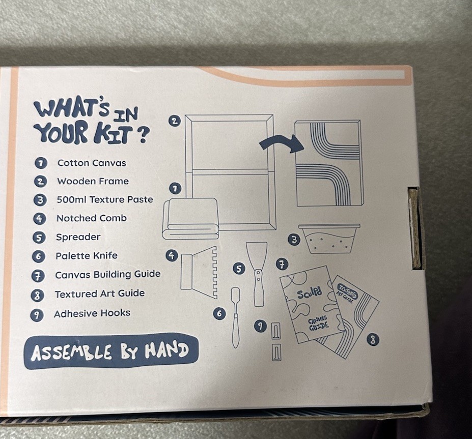 Sculpd Pottery Kit Starter Kit, Textured Art Kit Canvas