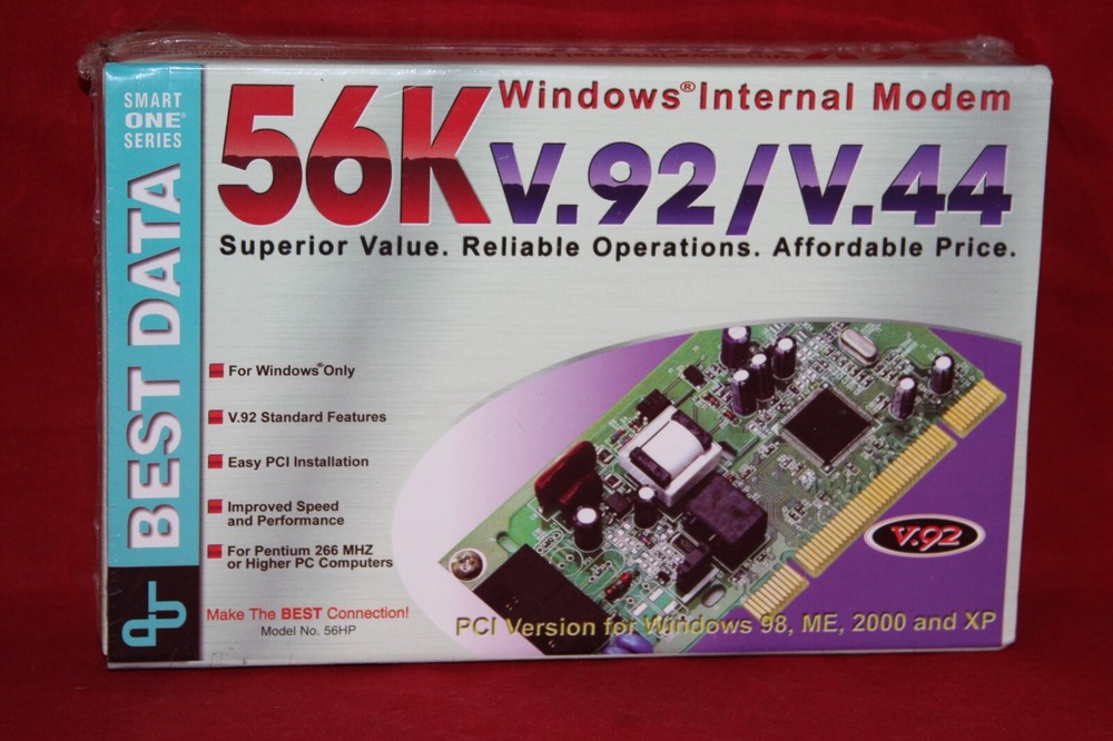 PCI Best Data Windows Internal Modem 56 Kbps V.92/V.44