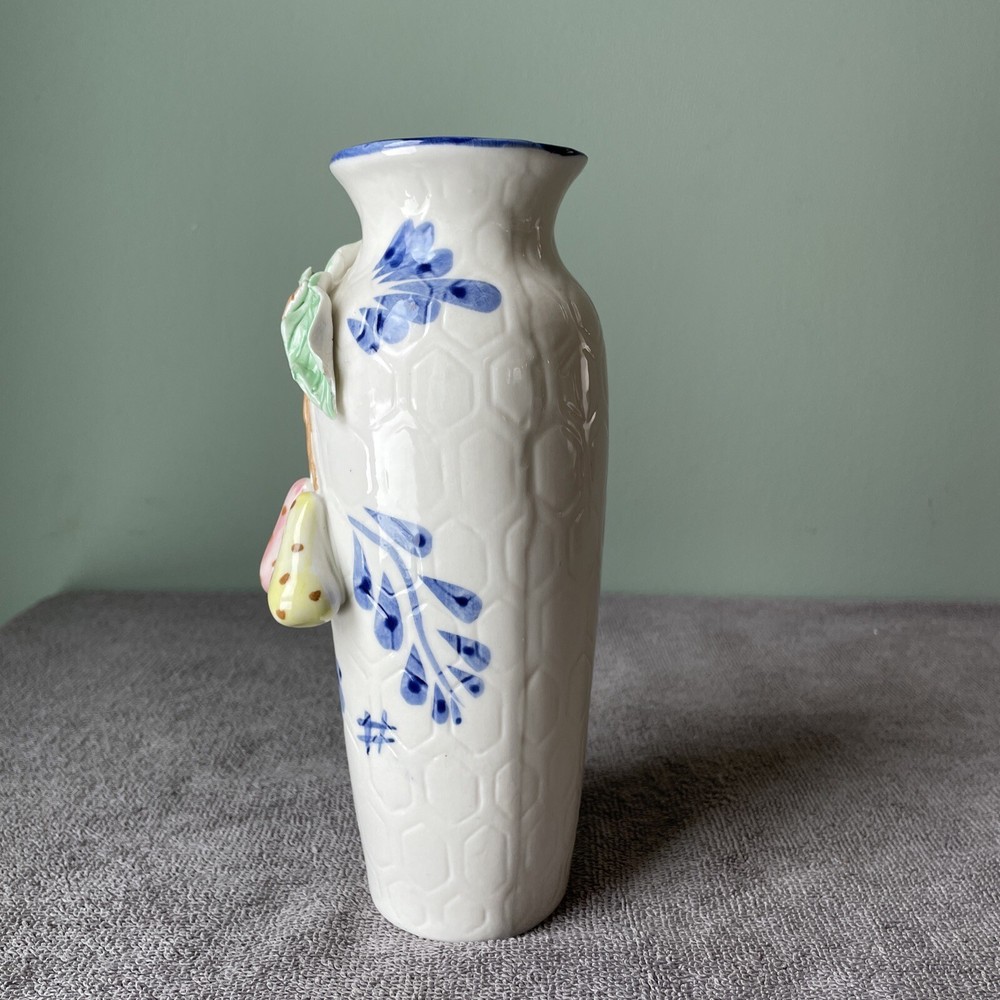 Ceramic Bud Vase With Hanging Fruit