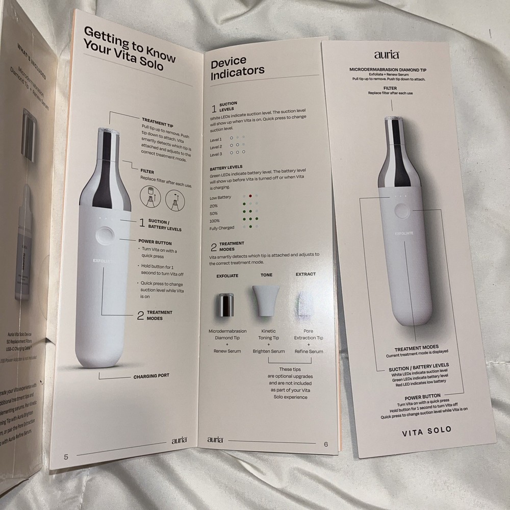 Auria Handheld Microdermabrasion Device