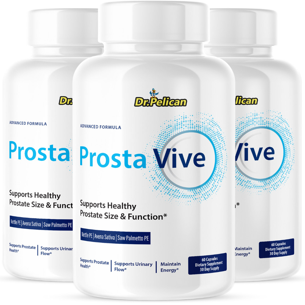 Prosta Vive - Prostate Support- 3 Bottles- 180 Capsules