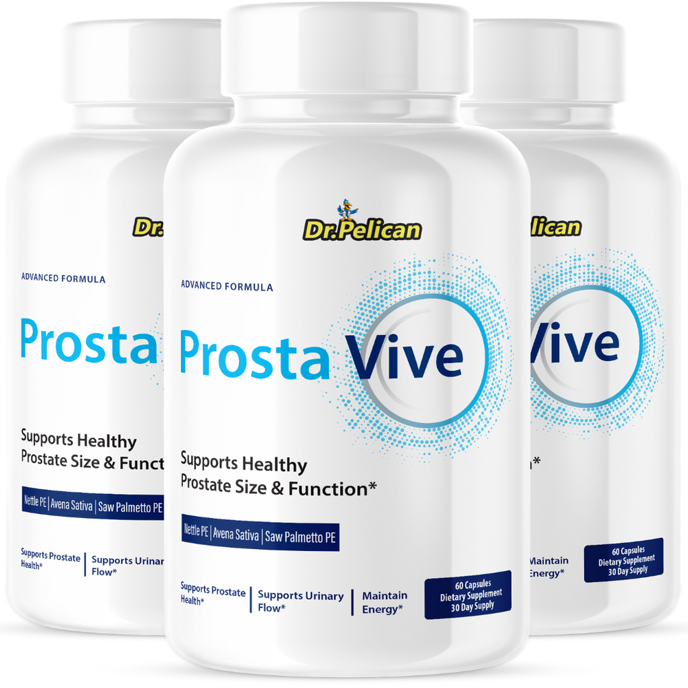Prosta Vive - Prostate Support- 3 Bottles- 180 Capsules
