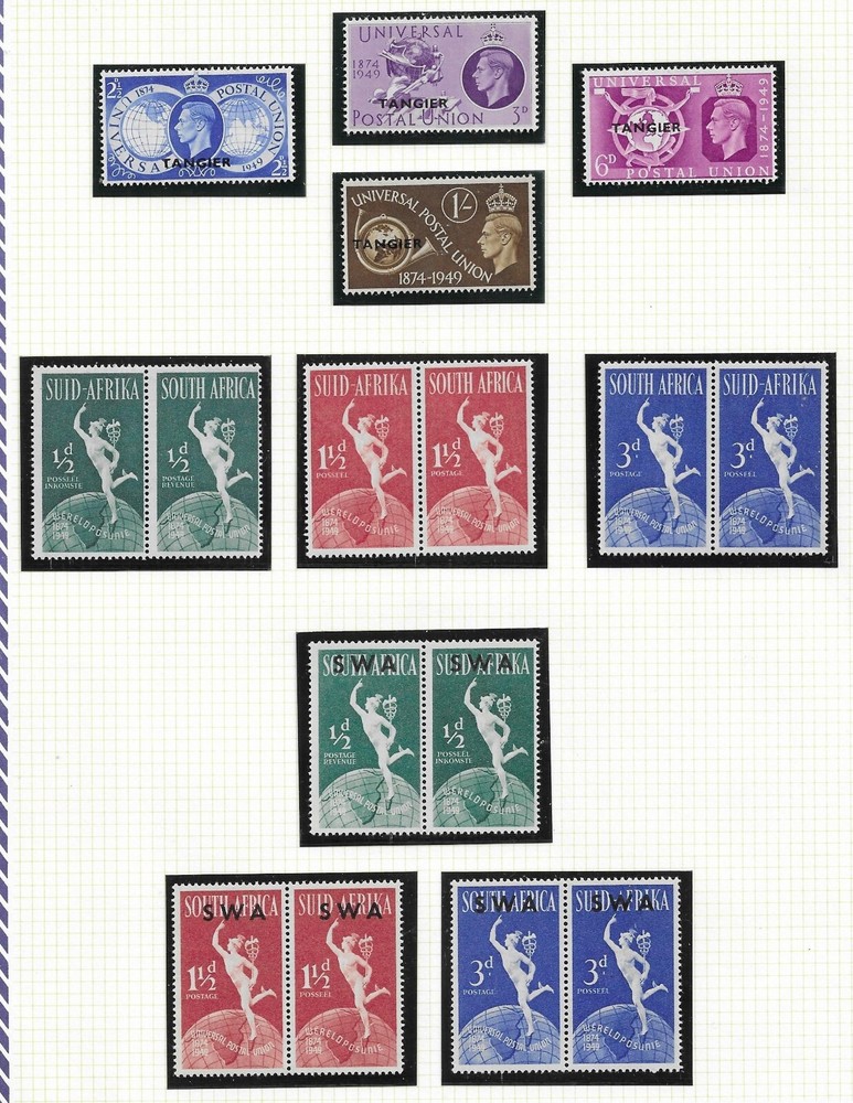 Commonwealth 1949 UPU Sets MNH (15)