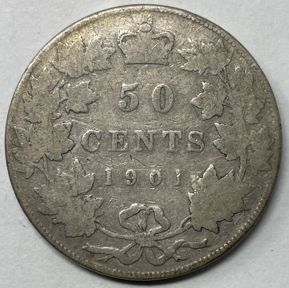 1901 Canada 50 Cent, AG Condition. C-2997