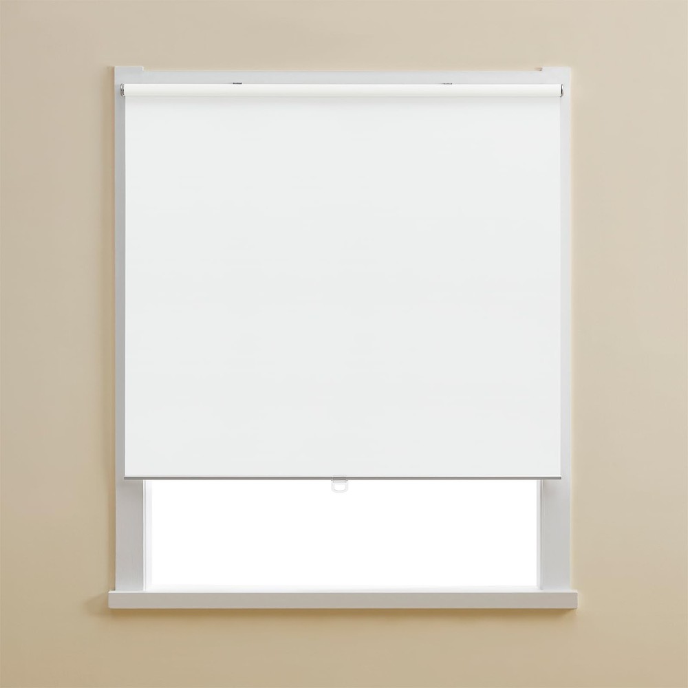 Cordless 100% Blackout Roller Shades for Windows,UV Protection Pull Down Shad...