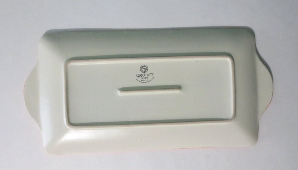 New HAPPY HALLOWEEN Rectangular Serving Platter - 14" W x 7" L - Weighs 2 Lbs.