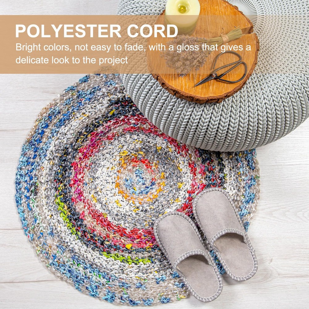 Polyester Macrame Cord 3mm x 219 Yards Polypropylene Macrame Cords Braided Cr...