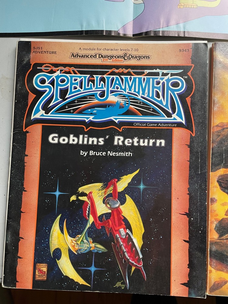 Advanced Dungeons and Dragons 2nd Edition LOT Spelljammer rules + adventure D&D