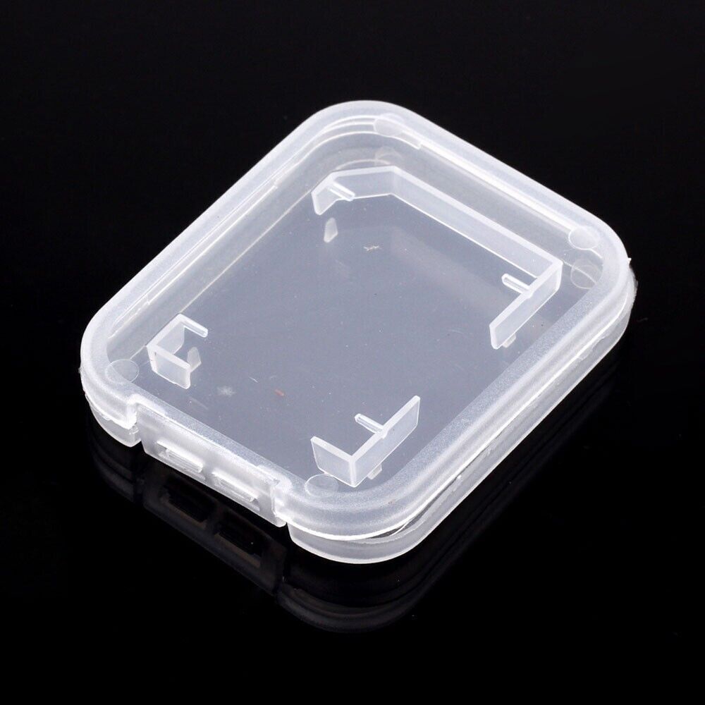 20pcs Clear Micro SD SDHC Memory Card Storage Box Hard Protector Case Organizer