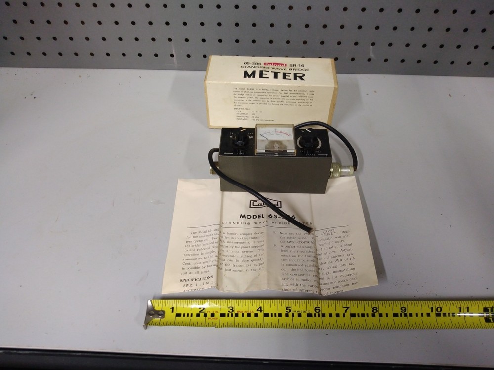 Vtg Calrad Standing Wave Bridge Meter