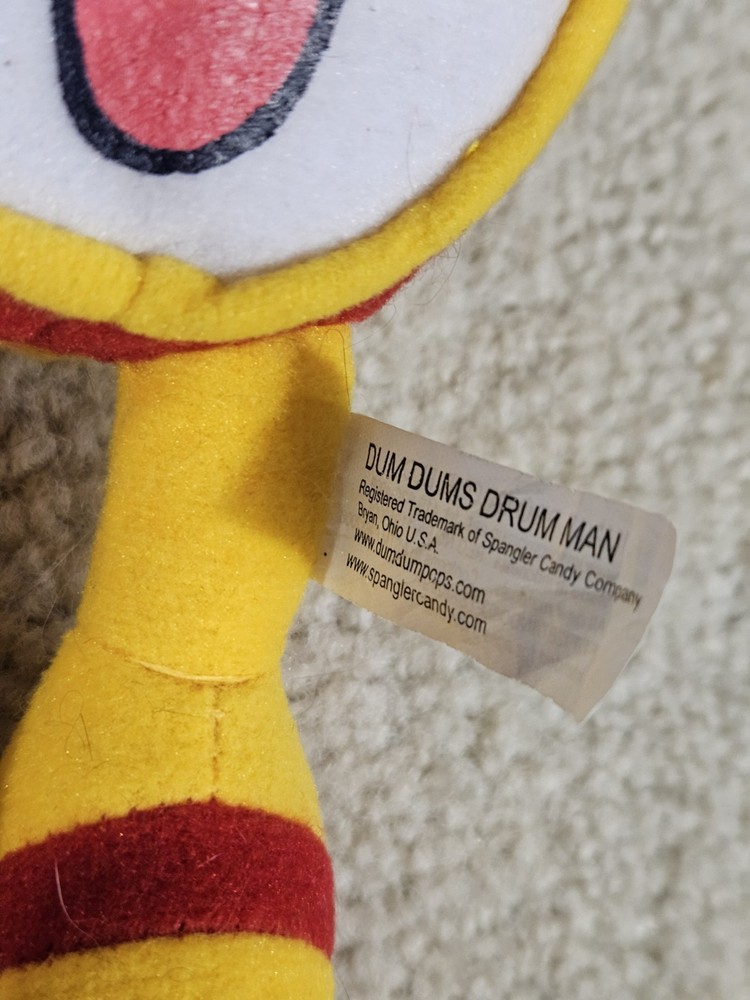 2012 Spangler Dum-Dums Drum Man Plush