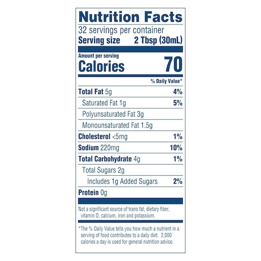 Hellmann s Classics Light Ranch Salad Bar Dressing Bottle, 32 Ounce, 6 Per Case