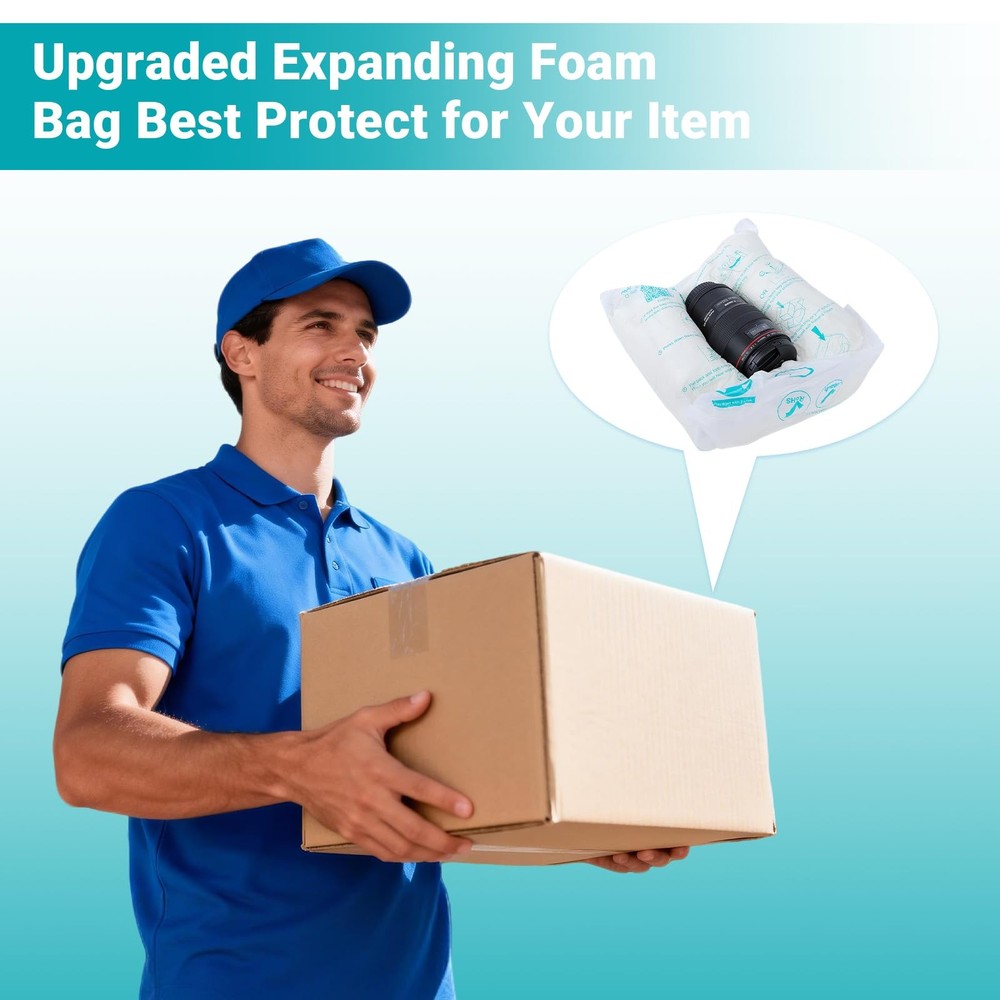 10 PCS 14x16 Inch Expanding Foam Packaging PC Irregular Protective Shipping