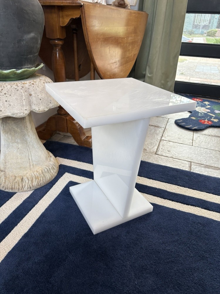Mid-century resin side table art deco